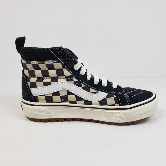 Vans Sk8-Hi MTE-1 Womens Sz 5.5 Mens Sz 4 Black White Checkered Sneaker Shoes - Picture 4 of 12